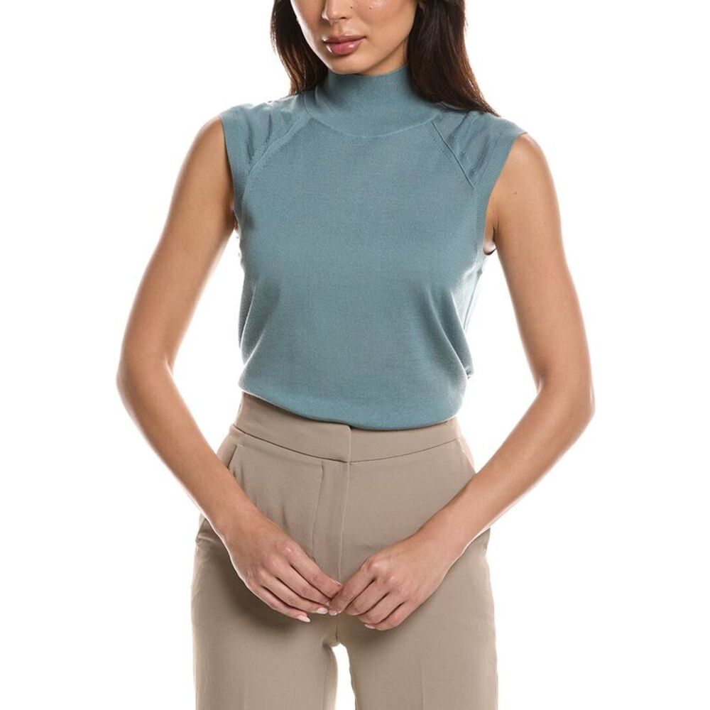 Hugo Boss Womens  Fipini Wool Sweater, Blue